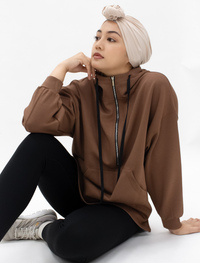 Oversized Hoodie in Chestnut