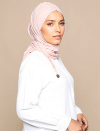 Korean Chiffon Tri Lux Turban - Peach Pink