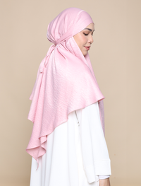 EVERYDAY KHIMAR SATIN CREPE - SOFT PINK