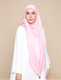 EVERYDAY KHIMAR SATIN CREPE - SOFT PINK