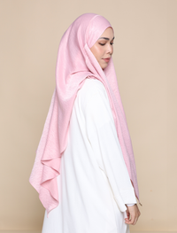 EVERYDAY KHIMAR SATIN CREPE - SOFT PINK