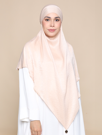 EVERYDAY KHIMAR SATIN CREPE - ALMOND