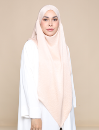 EVERYDAY KHIMAR SATIN CREPE - ALMOND