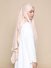 EVERYDAY KHIMAR SATIN CREPE - ALMOND