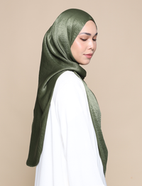 Maryam Satin Crepe Onesie - Olive