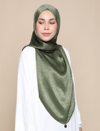 Maryam Satin Crepe Onesie - Olive