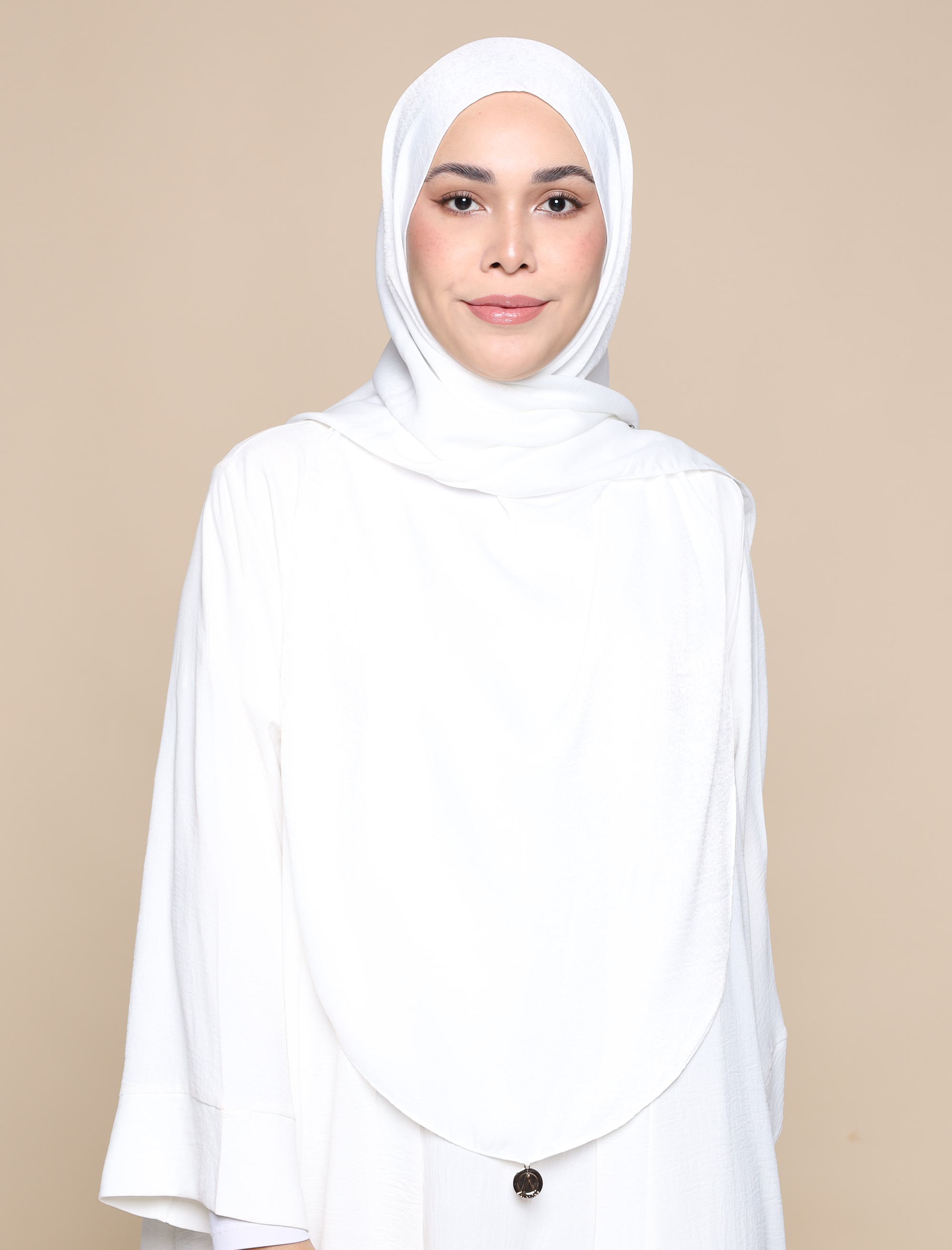 Maryam Satin Crepe Onesie - White