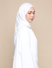 Maryam Satin Crepe Onesie - White