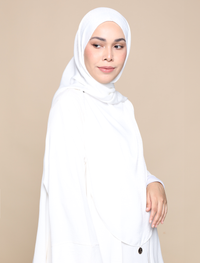 Maryam Satin Crepe Onesie - White