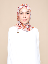 Brush Strokes Chiffon Tri Scarf- Nude