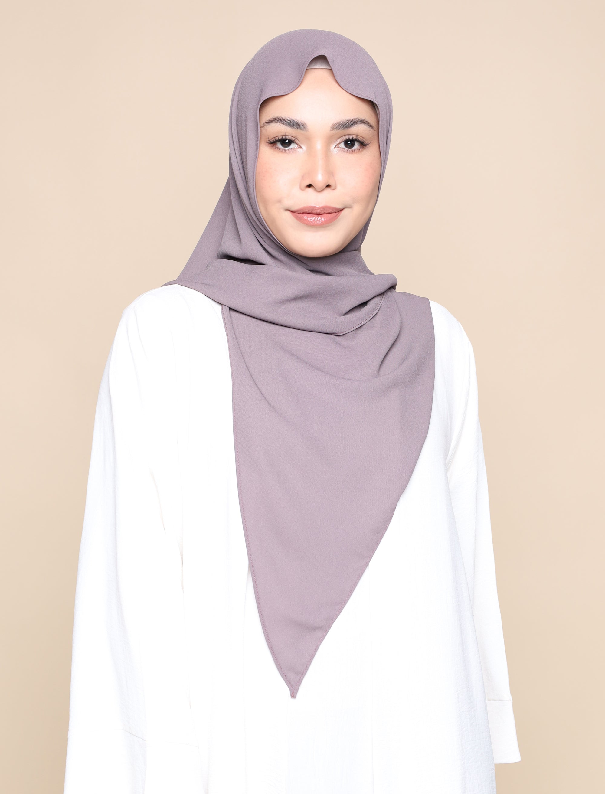 Korean Chiffon Tri Scarf - Phantom Grey