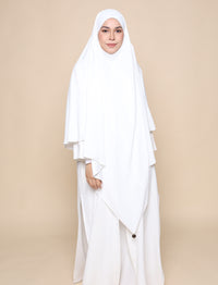 Buttery Khimar - White