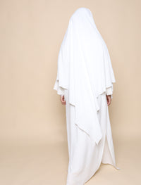 Buttery Khimar - White