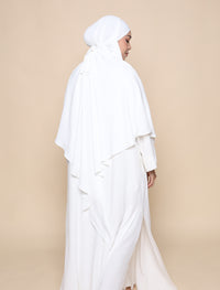 Buttery Khimar - White