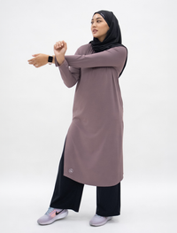 Ultra Light Active Long Tunic in Desert Mauve