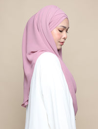 Khadijah Turban Chiffon Crinkle - Dusty Lavender