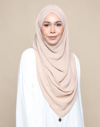 Khadijah Turban Chiffon Crinkle - Sand