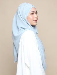 Khadijah Turban Chiffon Crinkle - Baby Blue