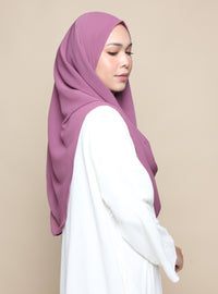 Khadijah Chiffon Crinkle - Dusty Mauve