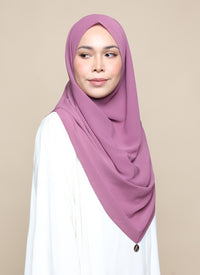 Khadijah Chiffon Crinkle - Dusty Mauve