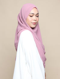 Khadijah Chiffon Crinkle - Dusty Lavender