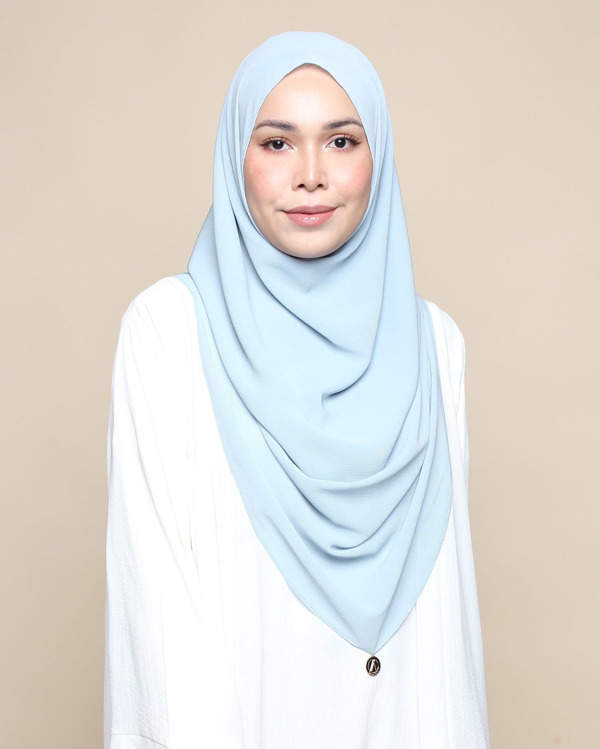 Khadijah Chiffon Crinkle - Baby Blue