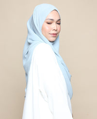 Khadijah Chiffon Crinkle - Baby Blue