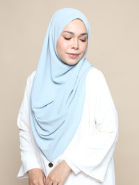 Khadijah Chiffon Crinkle - Baby Blue