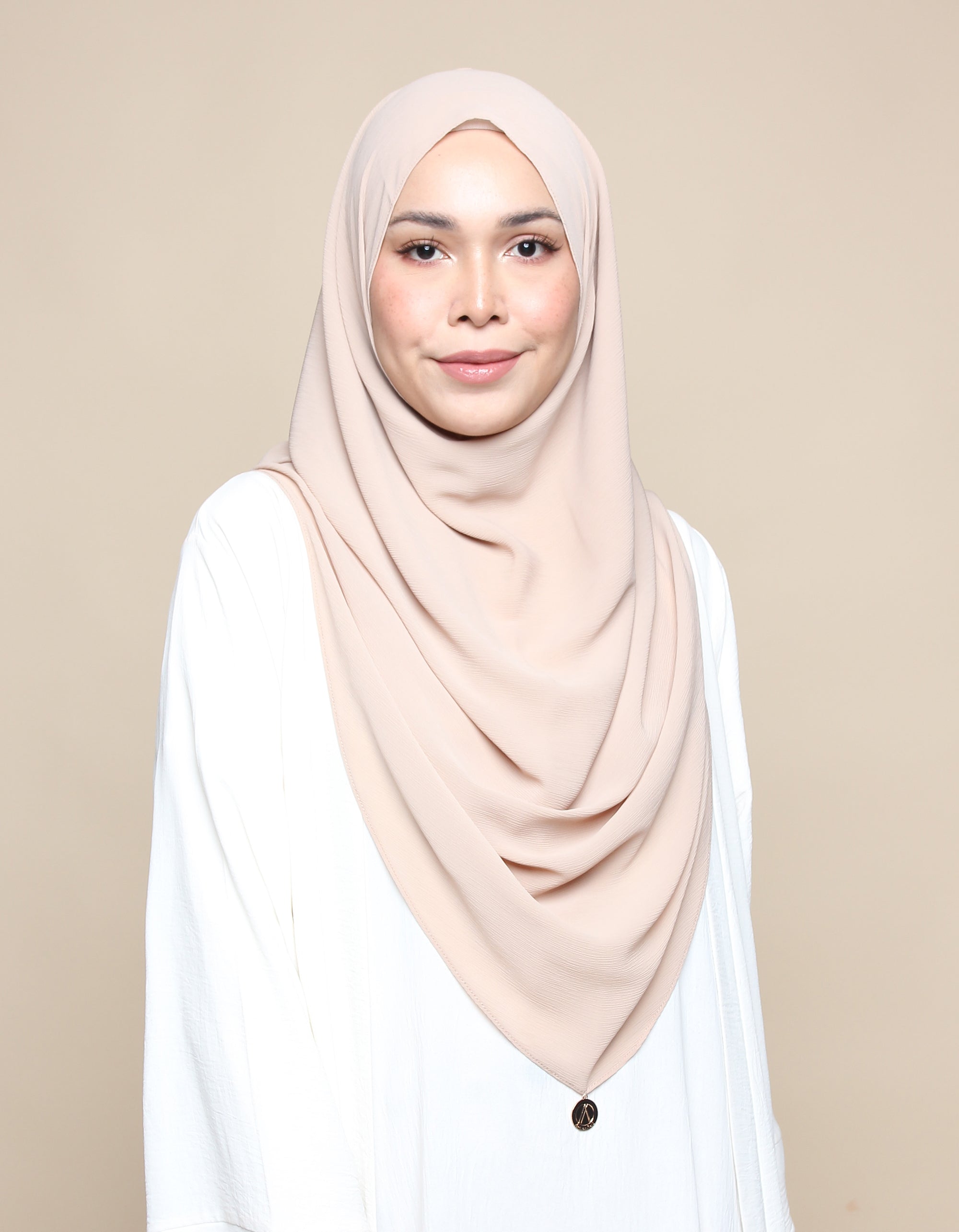 Khadijah Chiffon Crinkle - Sand