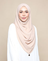 Khadijah Chiffon Crinkle - Sand