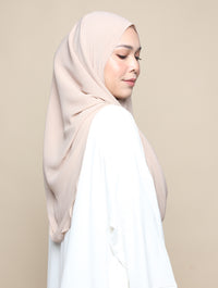 Khadijah Chiffon Crinkle - Sand