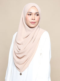 Khadijah Chiffon Crinkle - Sand