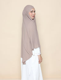 Curved Khimar - Camel