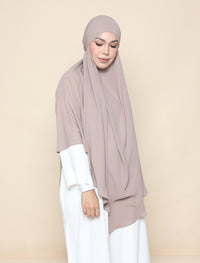 Curved Khimar - Camel