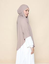 Curved Khimar - Camel