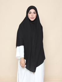 Curved Khimar - Black