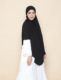 Curved Khimar - Black