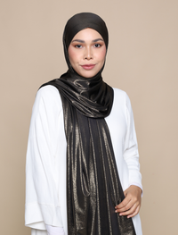 Glitter Jersey Lux Square Shawl - Bronze