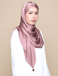 Lux Turban Soft Satin Silk - Dusty Orchid