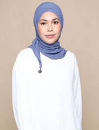 Soft Crepe Tri Lux Turban - Holland Blue