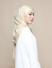 Glitter Jersey Lux Square Shawl - Soft Gold