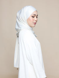 Glitter Jersey Lux Square Shawl - Ivory Gold