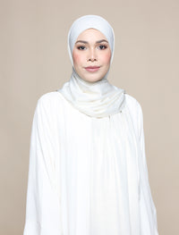 Glitter Jersey Lux Square Shawl - Ivory Gold