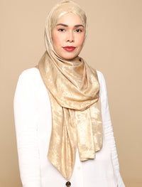 Lux Turban Brushed Metallic Satin - Gold