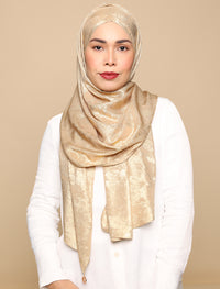 Lux Turban Brushed Metallic Satin - Gold