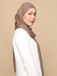 Lux Square Soft Jersey - Mocha